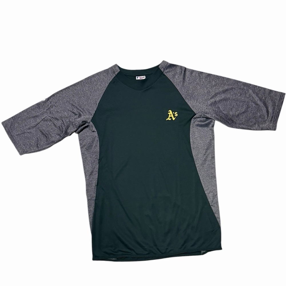 Oakland Athletics‎ A's Mejestic Therma Base Large 3/4 Sleeve Men's Shirt MLB VTG